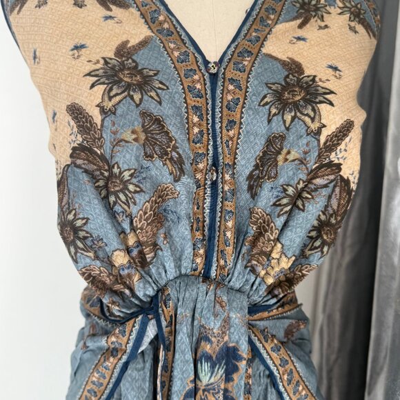 Zimmermann Women’s Ascension Plunge Halter printed cotton maxi dress - Picture 6 of 11